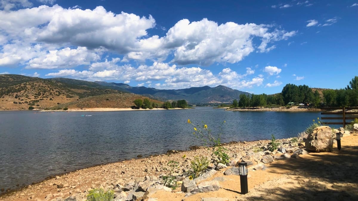 View of Deer Creek from the Lakehouse Restaurant.