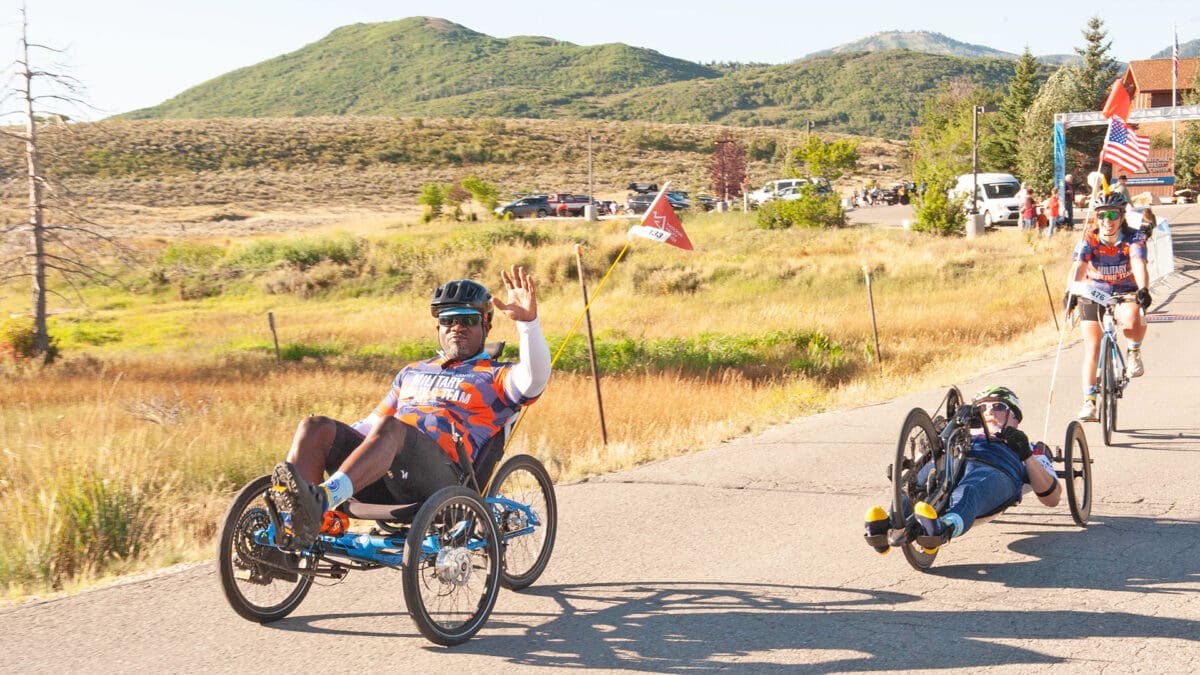 Riders get started in the NAC Summit Challenge Ride, which took place Sunday, August 25, 2024.