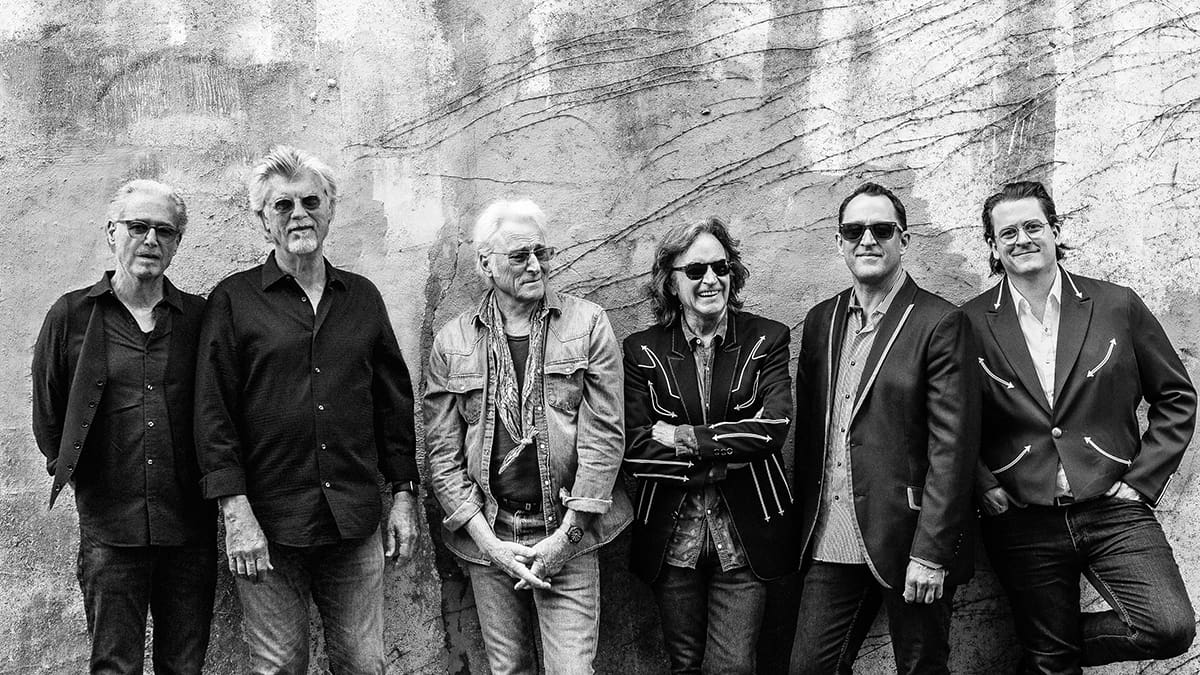 Nitty Gritty Dirt Band members Jim Photoglo, Bob Carpenter, Jimmie Fadden, Jeff Hanna, Jaime Hanna, Ross Holmes, pictured left to right, will perform at Canyons Village, August 10.