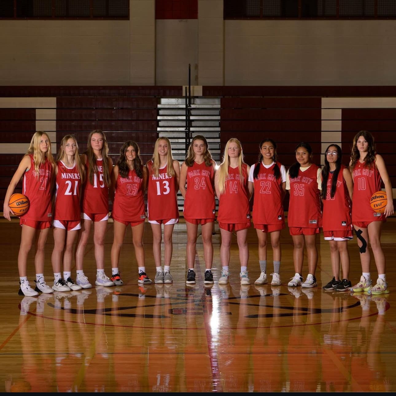 PCHS Girls' Basketball team.