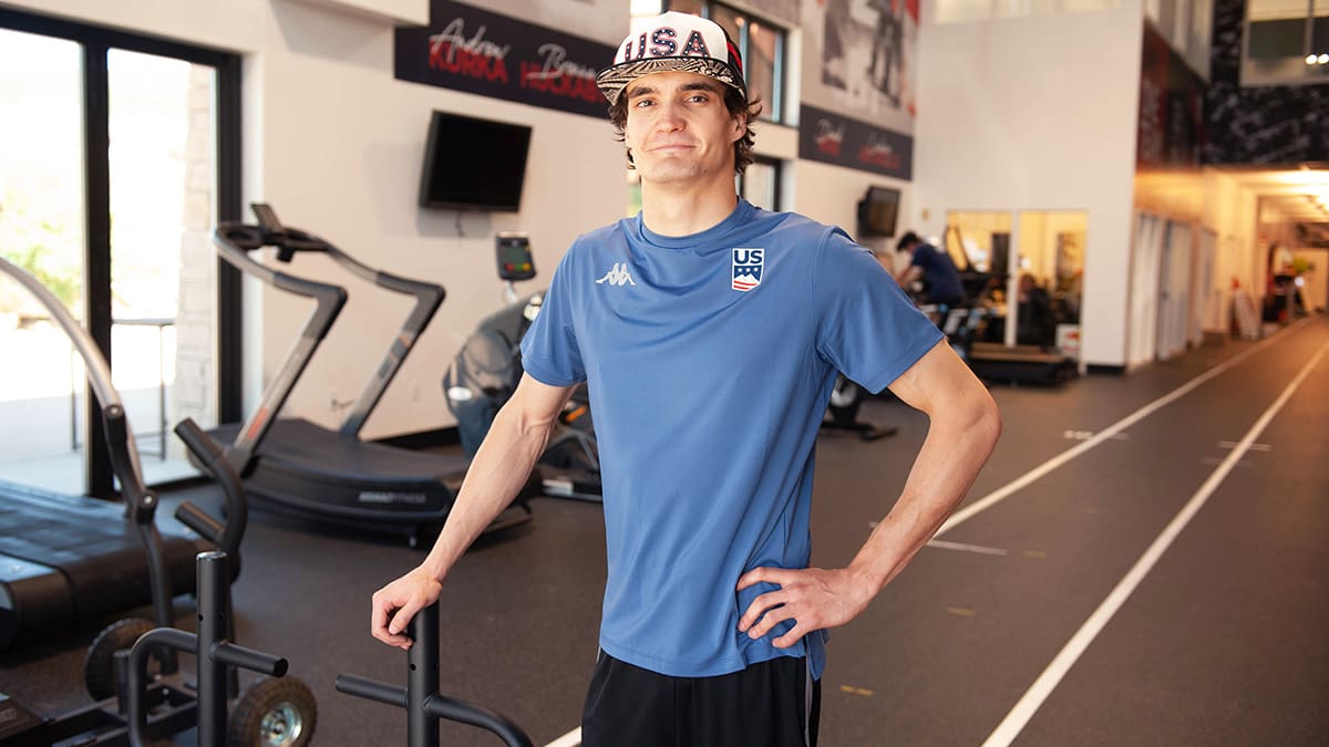 Zach Miller, 25, of the US Para Snowboard team during a recent training session at US Ski & Snowboard. Miller spotted a man's truck on fire while riding his motorcycle up Parley's Canyon and a video he made on his social media account went viral.