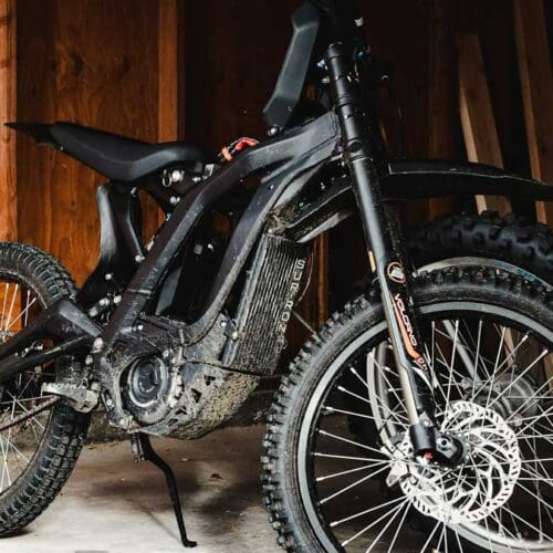 Surron electric dirt bike.