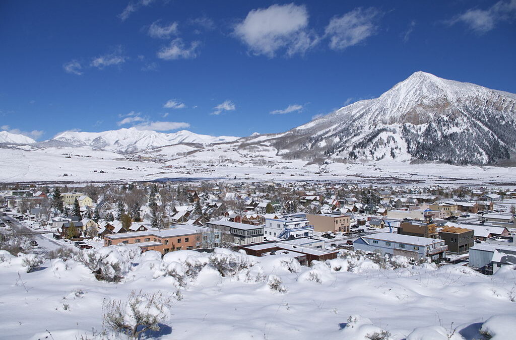 The town of Crested Butte, Colorado.