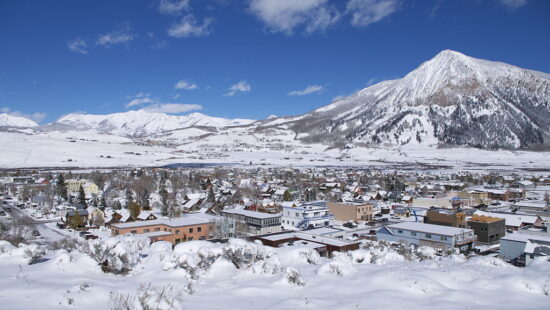 The town of Crested Butte, Colorado.