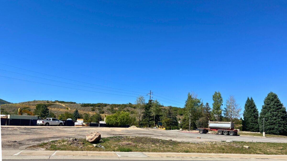 Bonanza Park redevelopment area from Bonanza Drive.