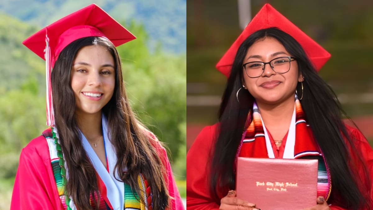 Bright Futures graduates Jessica Loya (left) and Isa (right).