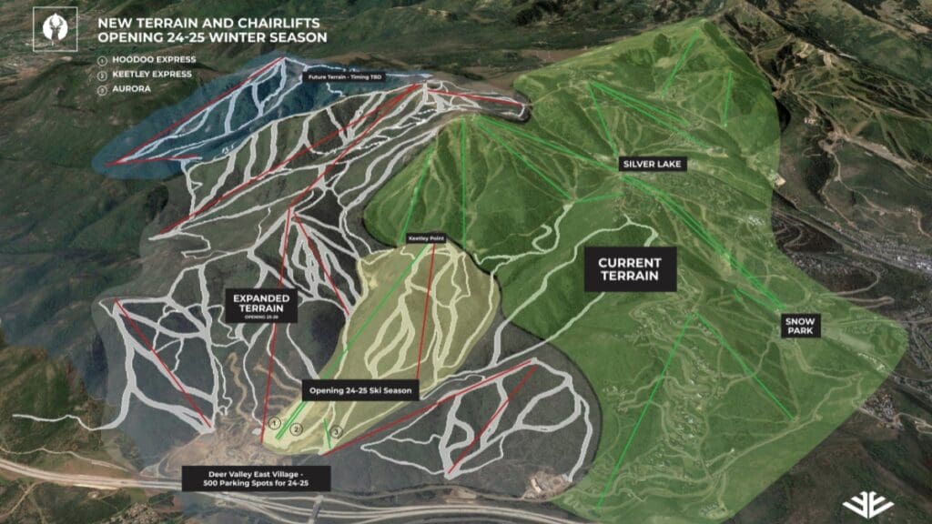 Deer Valley unveiled its new terrain map for 2024/25 ski season