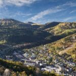 A view of Old Town Park City in the fall.