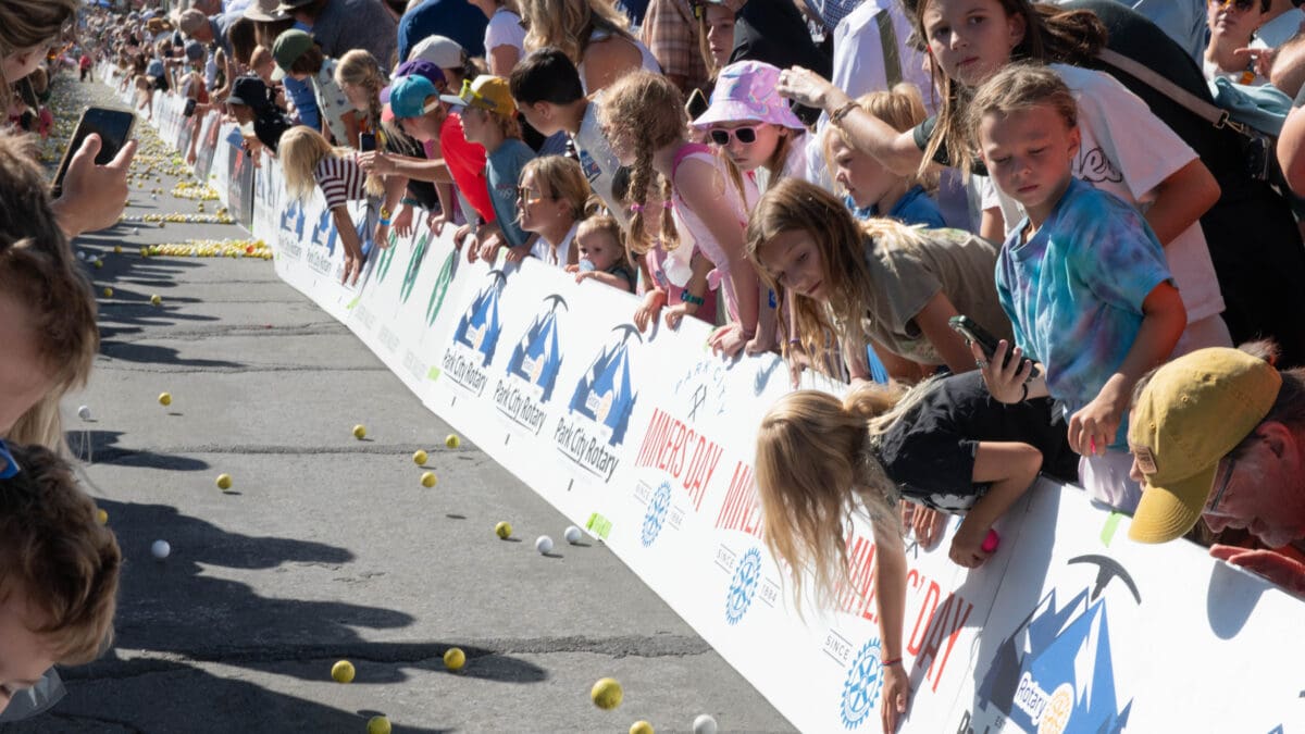 Miners Day - Running of the Balls.