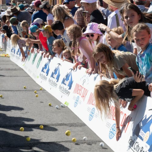 Miners Day - Running of the Balls.