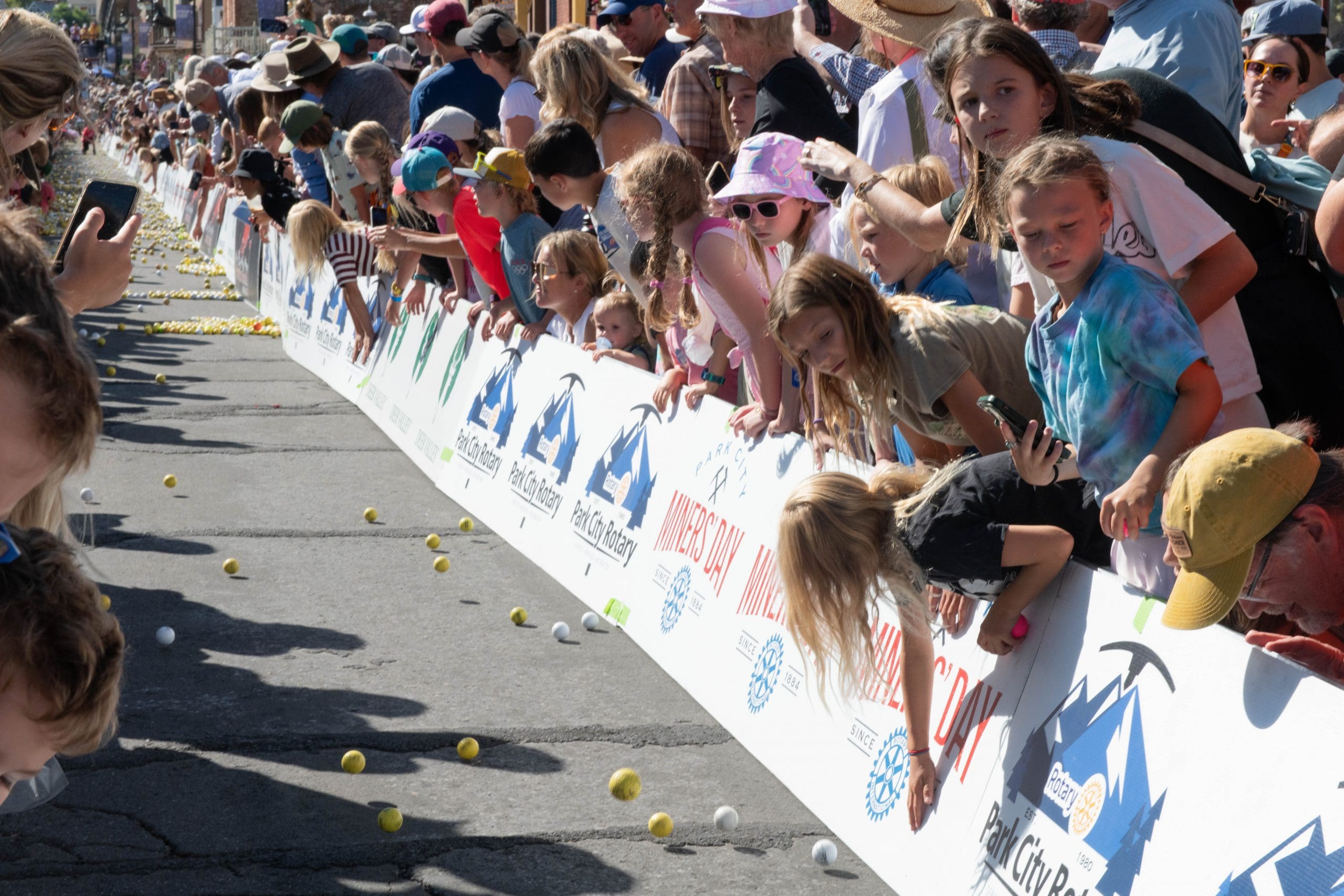 Miners Day - Running of the Balls.