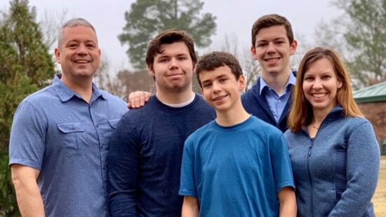 The Christian Center of Park City's new Executive Director Steve Richardson with his family.