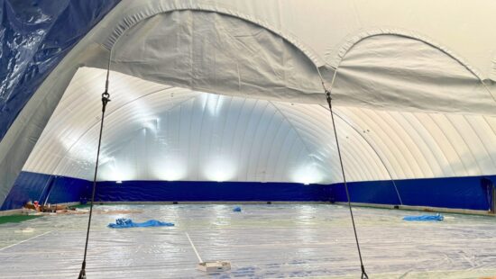 The inside of the new bubble at the PC MARC.