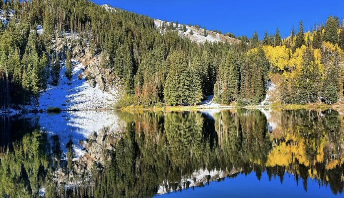 Bloods Lake in the fall. Reader Ally Bebbling says, "I love going early in the morning before the crowds get there. It's magical."