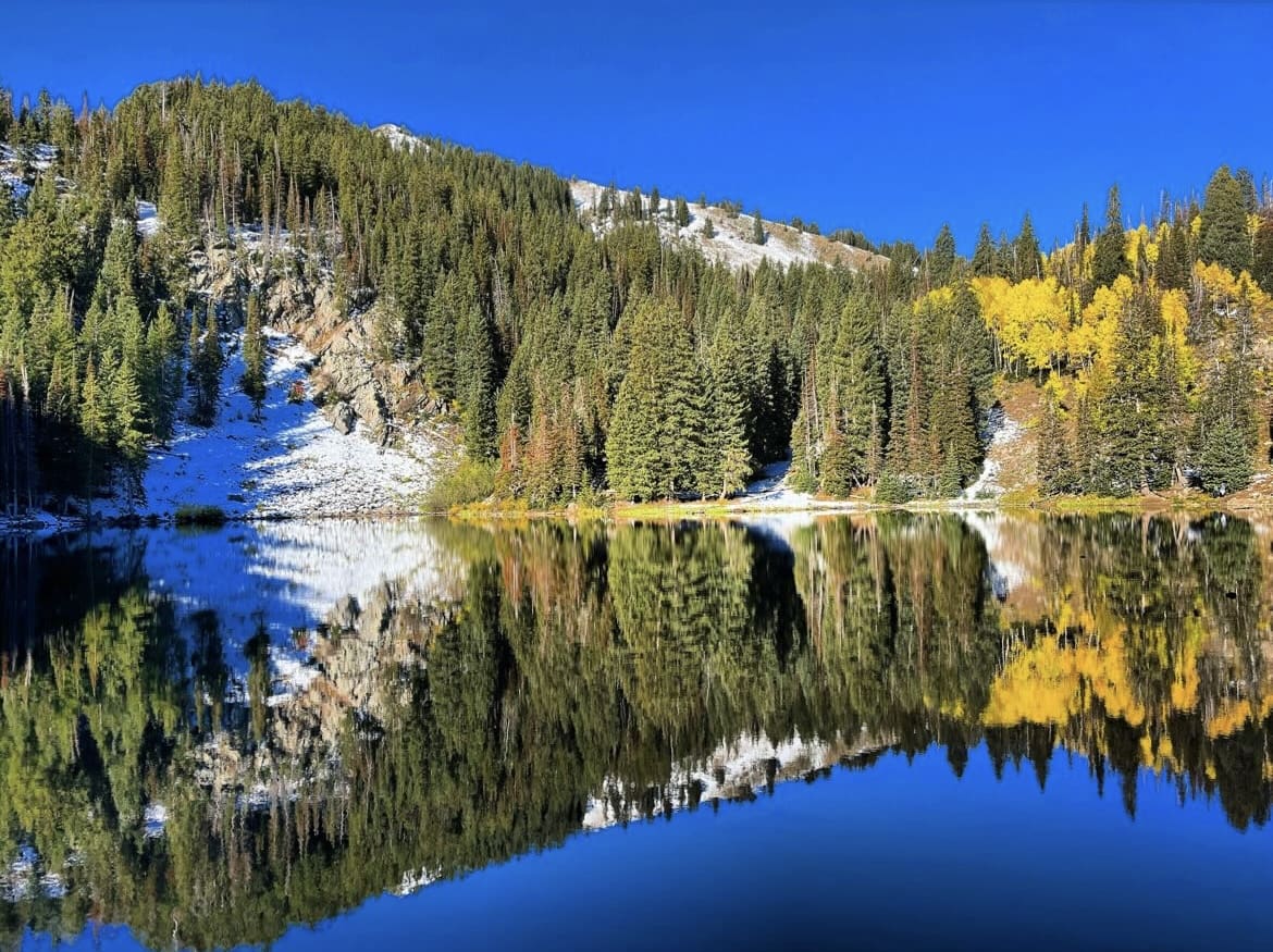 Bloods Lake in the fall. Reader Ally Bebbling says, "I love going early in the morning before the crowds get there. It's magical."