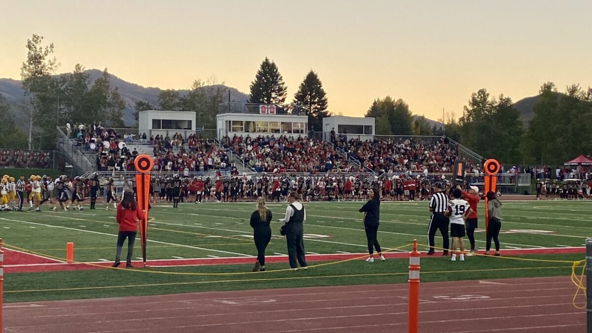 Dozier Field's Football game of it's Miners vs Cottonwood High School.