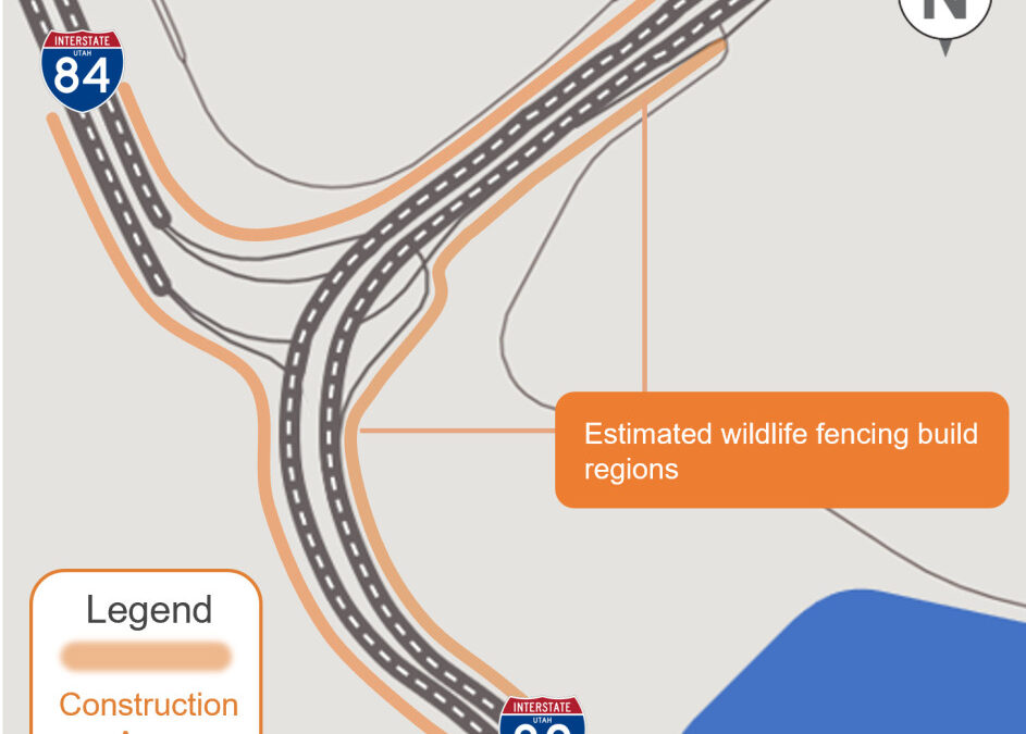 Wildlife Fencing Installation along I-80/I-84 junction.