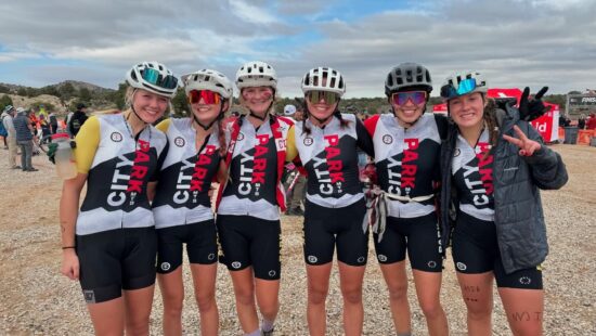 Part of the team of mountain bikers representing the Park City High Schools Team at State in Southern Utah.