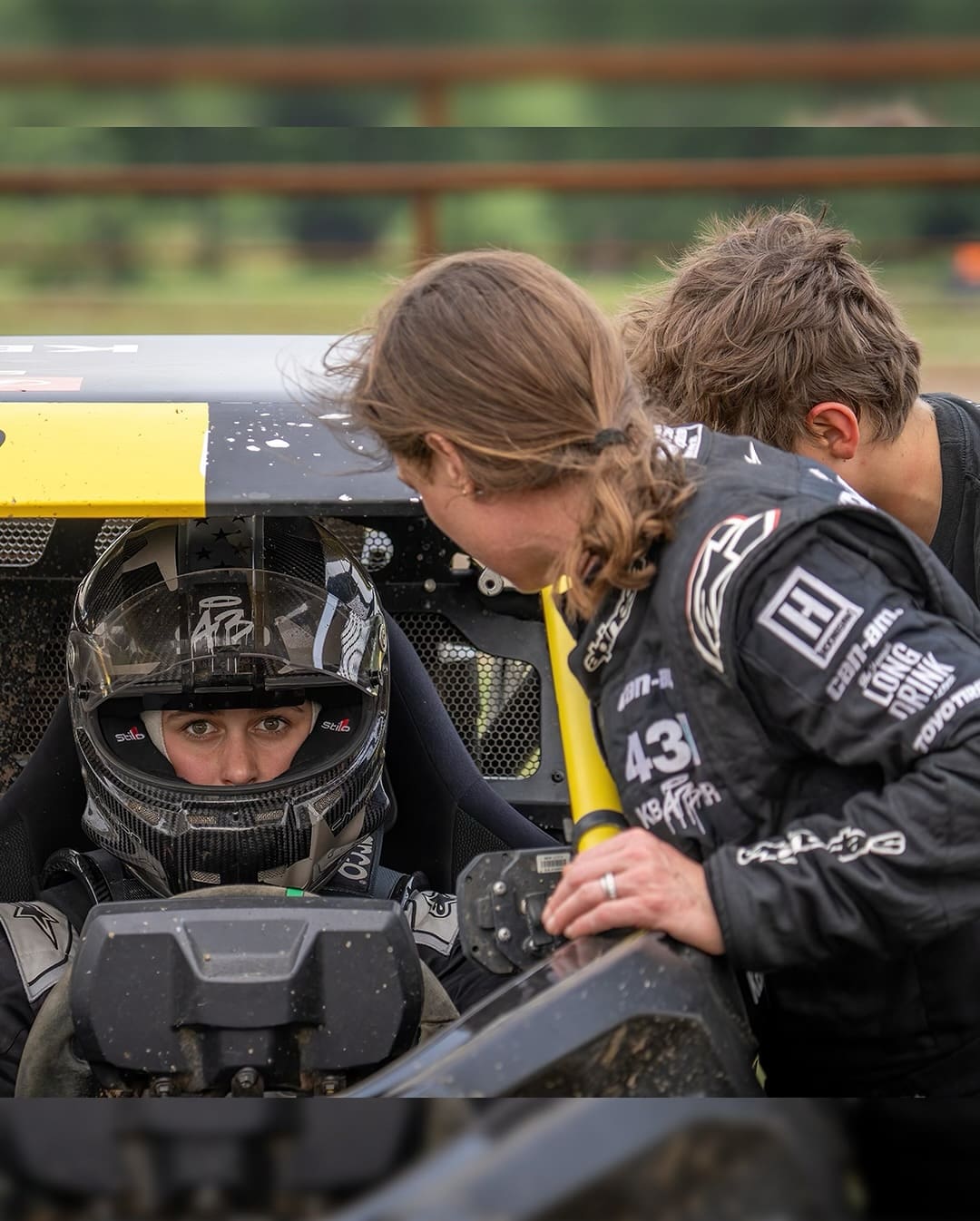 Block House Racing's Block Family checking in on each other.