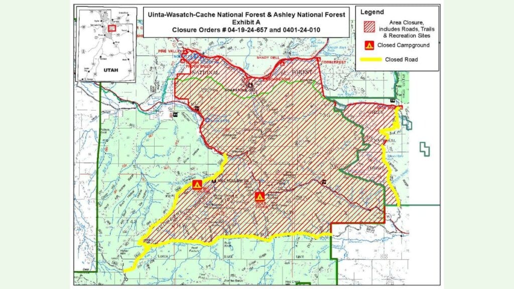 Yellow Lake Fire closure orders.