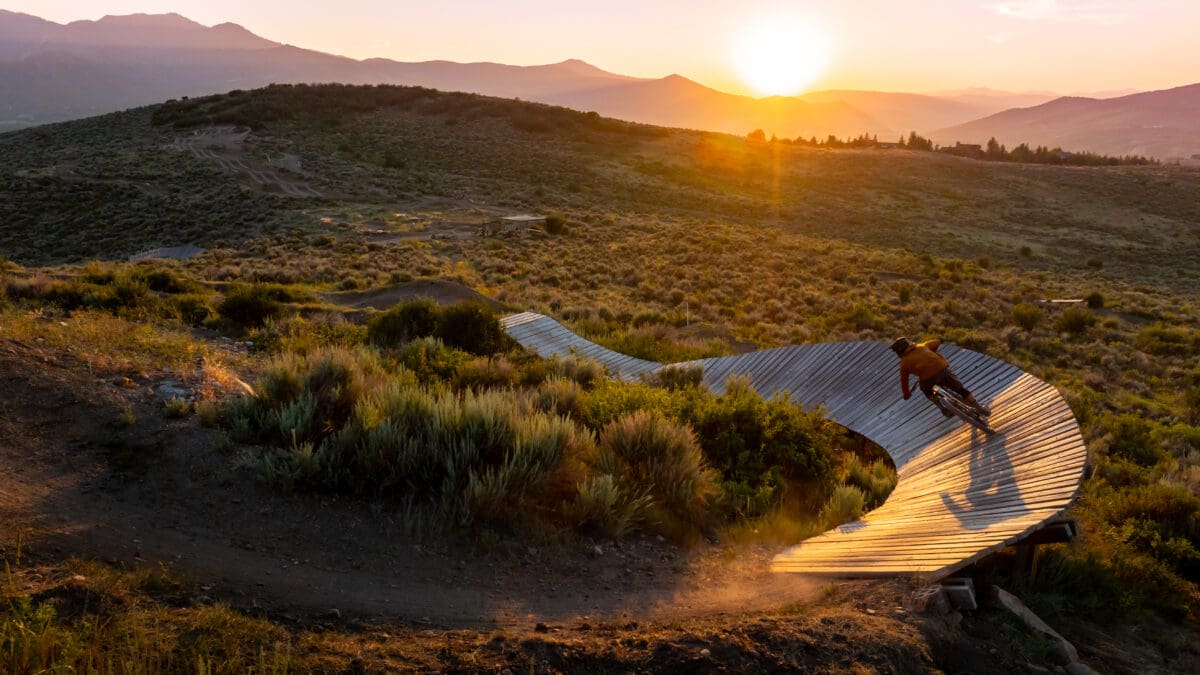 Summer 2024 is sunsetting at Basin Rec's Trailside Bike Park.