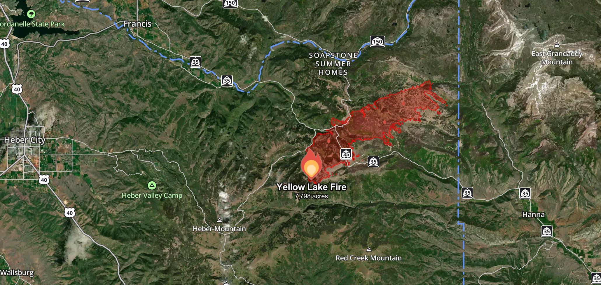 UPDATED: Mandatory evacuations ordered as Yellow Lake Fire grows to ...