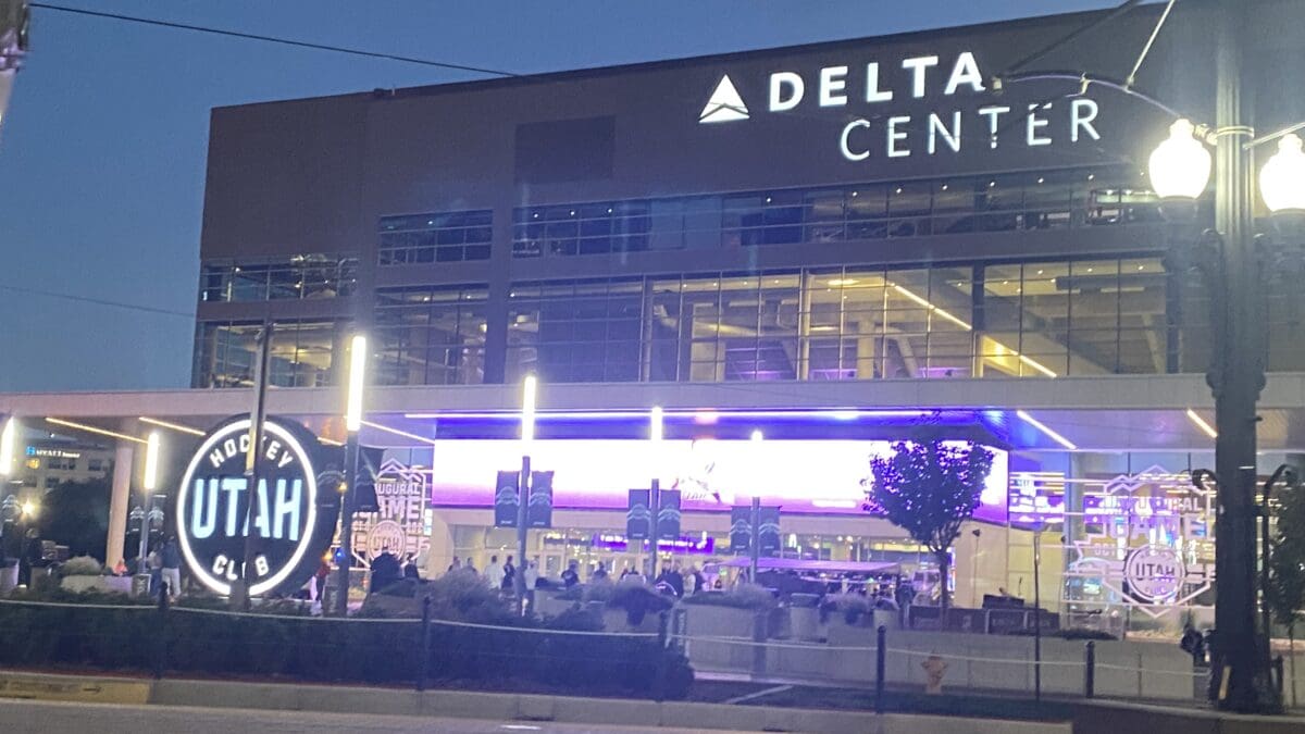 The Utah Hockey Club wins its first home game.