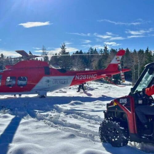 Intermountain Life Flight on Reservation Ridge Oct. 19, 2024.