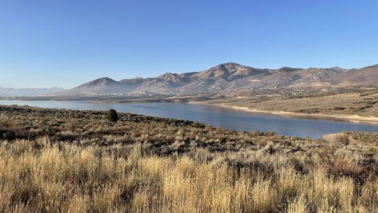 Overlooking the Jordanelle Reservoir from pictured on October 11, 2024.