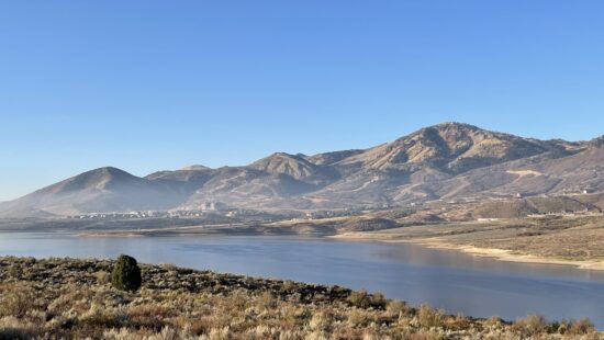 Overlooking the Jordanelle Reservoir from Ross Creek on October 11, 2024, where Patrick Hayes, of Hideout, was found fatally shot outside his car.