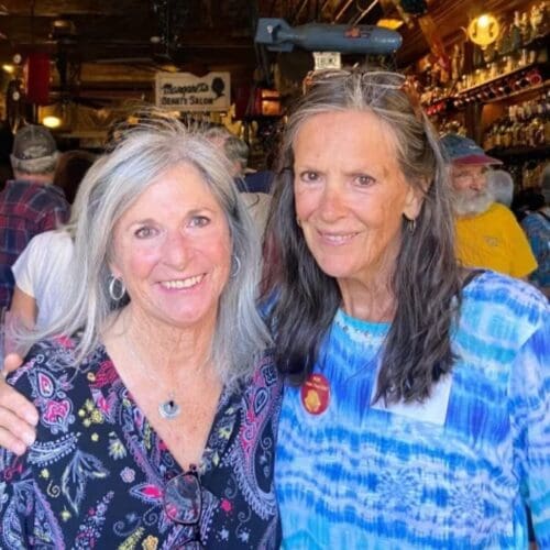 Park City 1970's Reunion organizers Annie McMullen & Sandy Kitner.