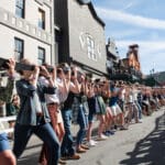 Shot Ski world record, on Main Street, Park City.