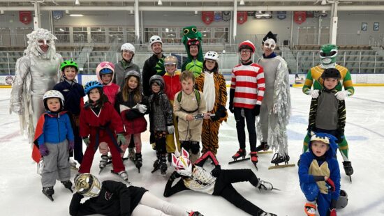 Park City Speedskating Club's 2023 Halloween Skate pictured here as they invite the community to the 2024 session.