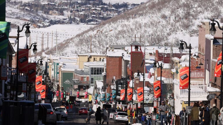 Main Street, Park City during the Sundance Film Festival in 2023.