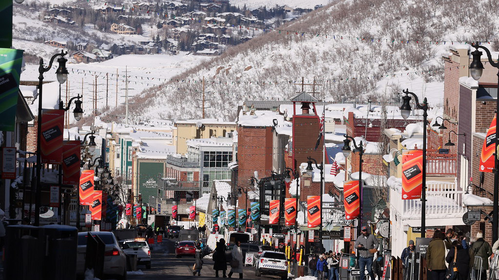 Main Street, Park City during the Sundance Film Festival in 2023.