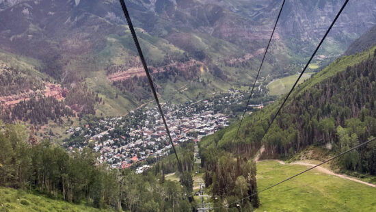 A gondola transit system like the one in Telluride, which connects the resort to town, was discusssd by the Park City Planning Commission at their Oct. 9 meeting.