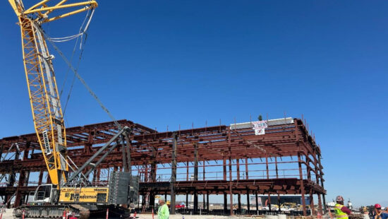 SLC Airport's Phase 4 steel erection is now complete.