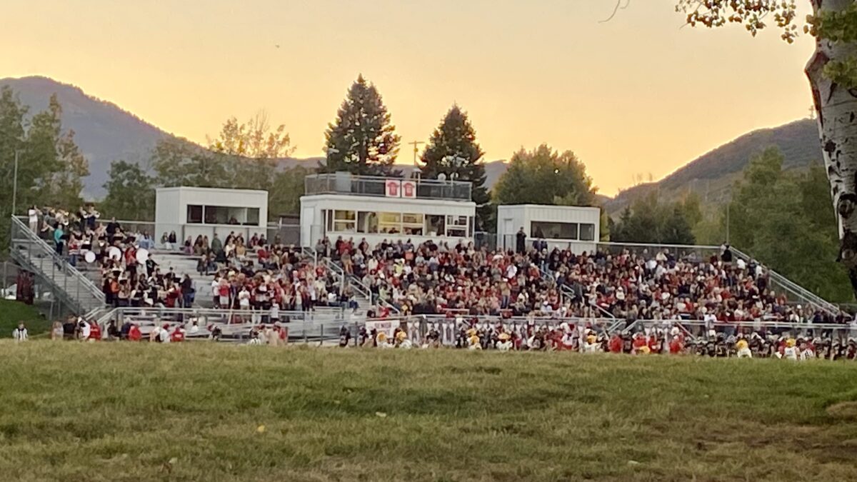 Park City High School's Dozier Field Stadium's Fall football fans.