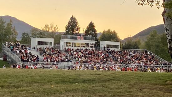 Park City High School's Dozier Field Stadium's Fall football fans.