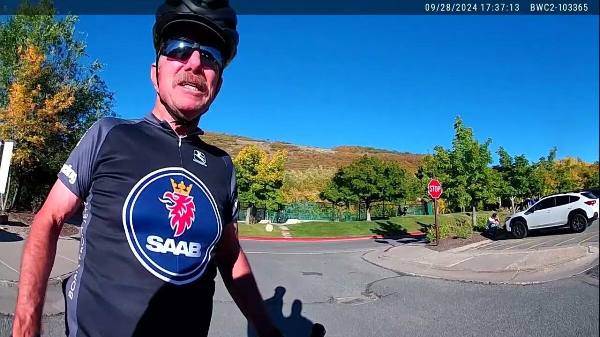 Body cam footage of Gary Peacock talking to a Park City Police officer about the incident