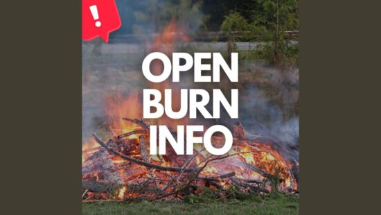 Open burn info alert.