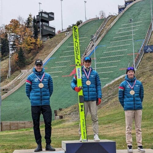 Steven Schumann on podium at Nordic Combined Nationals - TownLift, Park ...
