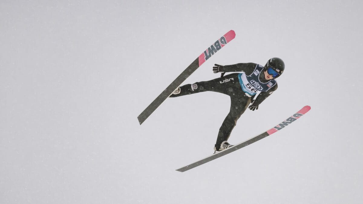 Tate Frantz, USA Nordic/U.S. Ski & Snowboard jumper landing in 10th place in Norway world cup.