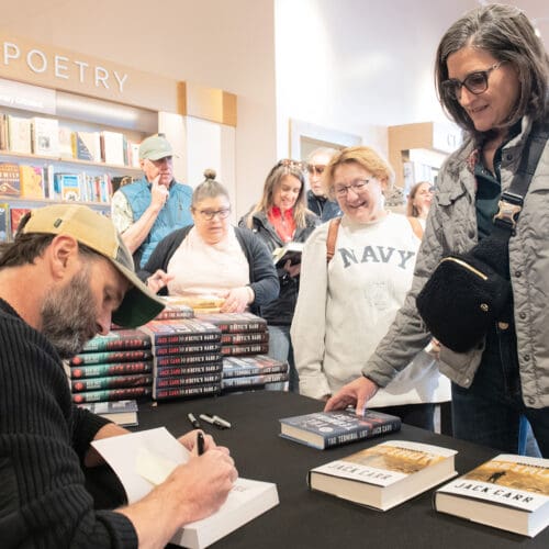 Author Jack Carr at the Park City Barnes & Noble grand opening