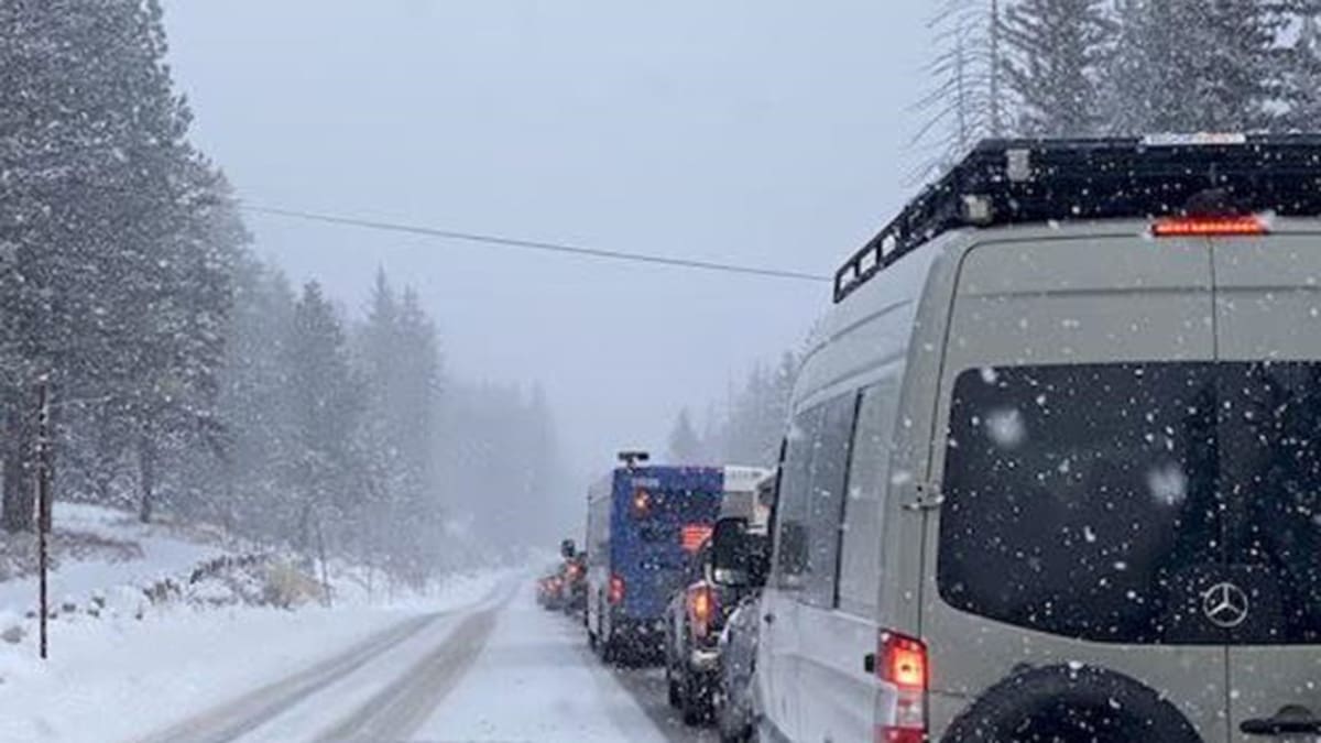 Traffic in Big Cottonwood Canyon.