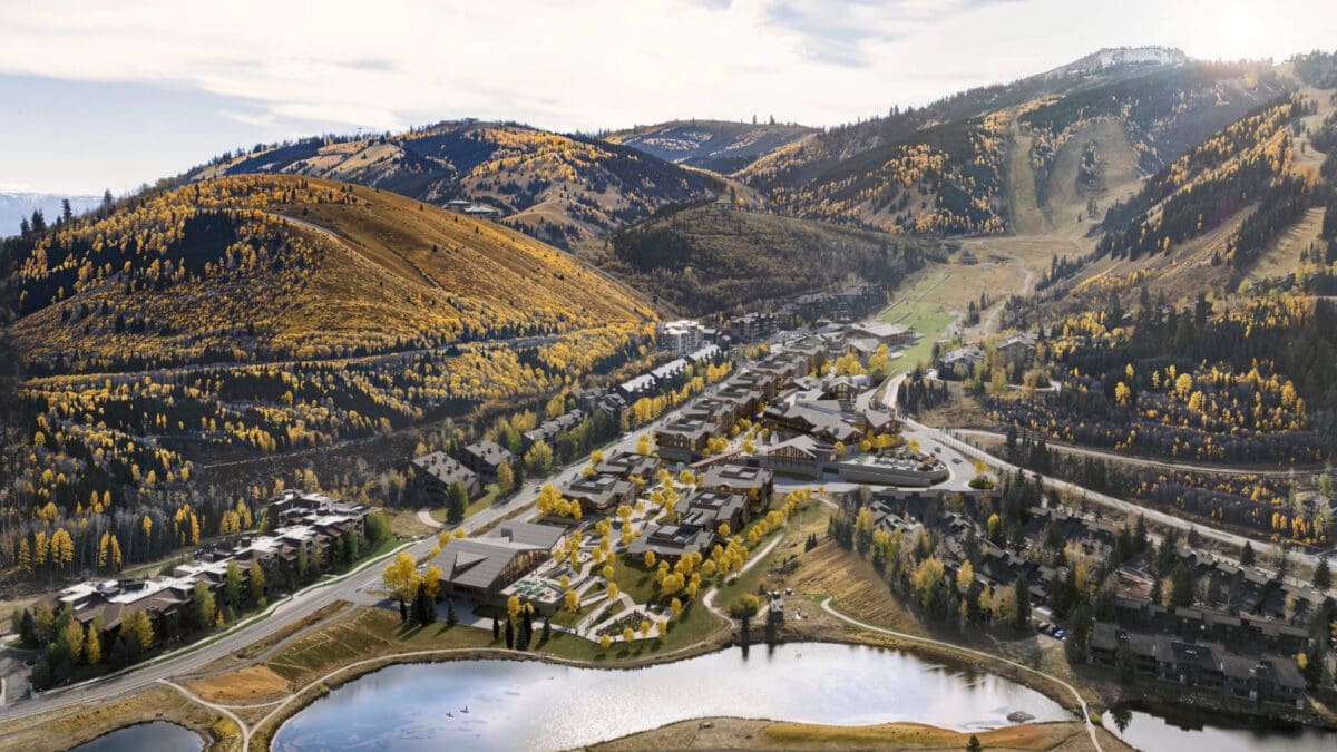 A rendering of the Snow Park project at Deer Valley Resort.