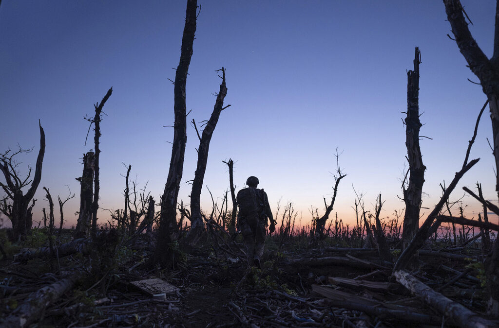 This image released by Sundance Institute shows a scene from "2000 Meters to Andriivka" by Mstyslav Chernov, an official selection of the 2025 Sundance Film Festival.