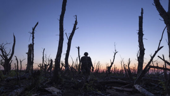 This image released by Sundance Institute shows a scene from "2000 Meters to Andriivka" by Mstyslav Chernov, an official selection of the 2025 Sundance Film Festival.