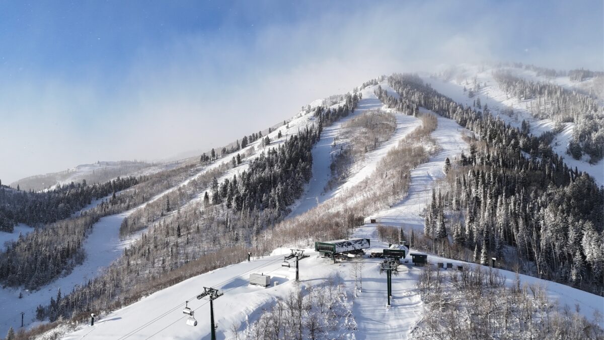 Keetley Express Chairlift at Deer Valley East Village.