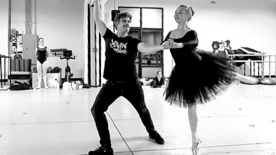 Local Park City dancer, Annika Brown rehearsing the Dance of the Sugar Plum Fairy, Ballet West Academy Park City.